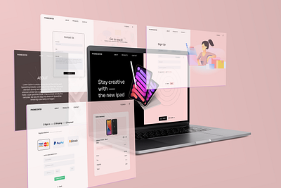 PHONECENTER - online phone store design ecommerce iphone phones store ui webpage