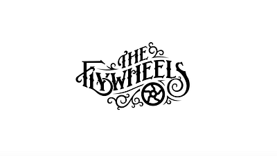 The Flywheels - Logo antique band design font group hand drawn lettering music nostalgic type vintage western
