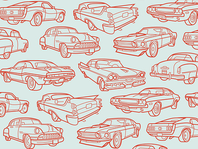 Speed Republic - classic car illustrations blue print car drawing icon illustration line art monoline pattern republic schematic speed speed republic vector vehicle wallpaper