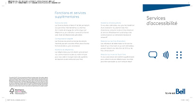 Brochure du centre de services d'accessibilité accessibility branding design graphic design logo marketing product design visual design