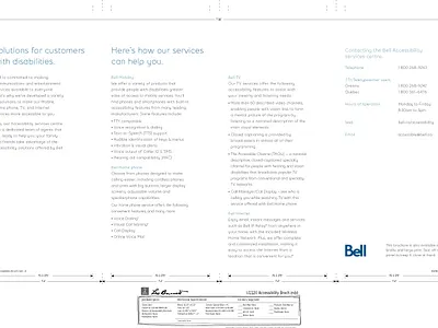 Accessibility Services Centre Brochure accessibility branding graphic design logo marketing visual design