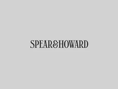 Spear & Howard - Wordmark california chic clothing expensive font hand drawn logo luxury rich simple type wordmark