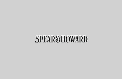 Spear & Howard - Wordmark california chic clothing expensive font hand drawn logo luxury rich simple type wordmark
