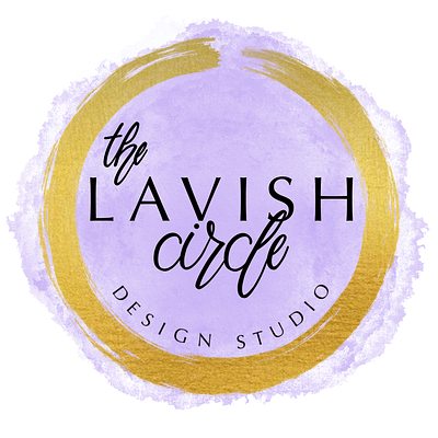 The Lavish Circle Branding branding design graphic design hand lettering lettering logo procreate typography