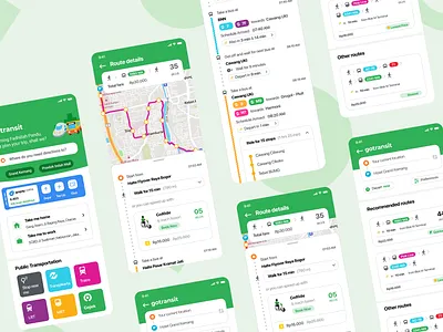 Re-Design "GoTransit (Gojek) in collaboration with Trafi" app branding bus design figma figmadesign gojek graphic design motor public redesign service trafi train transportation ui uidesign uitrending ux uxtrending