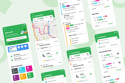 Re-Design "GoTransit (Gojek) in collaboration with Trafi" app branding bus design figma figmadesign gojek graphic design motor public redesign service trafi train transportation ui uidesign uitrending ux uxtrending