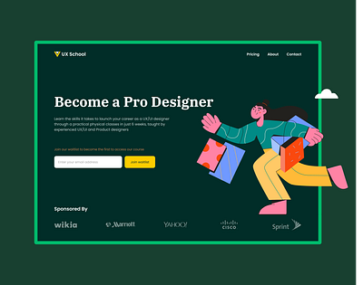 Waitlist Hero Design colorful coming soon design designer hero illustration landing subscribe ui wait list waitlist web