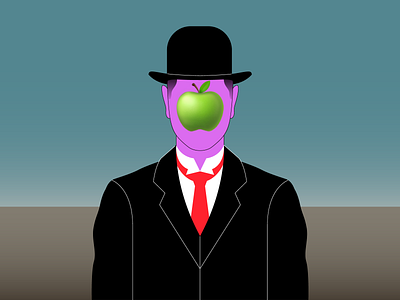 Magritte & Emoji n˚2 collection designillustrator emoji illustration magritte surrealist vector