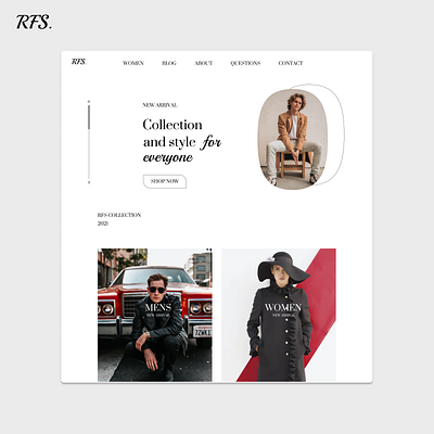 RFS WEB design figma redesign ui web