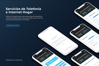 Mockup App Servicios Móviles 2 aplication interface ui ux