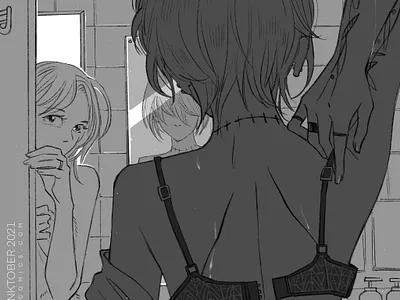 Open comics illustration inktober