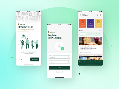 Mobile App Design app green grocery login mobile screen splash store ui ux