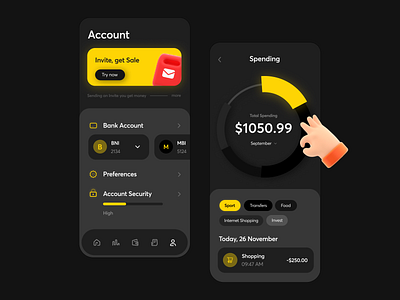 Finance App - IOS/Android app apps cuberto figma interface ios minimal mobile app mobileapp mobileappdesign mobileapps mobiledesign mobileui ui ui design ux uxuidesign