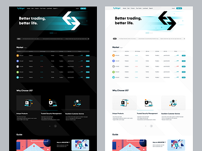 Blockchain exchange platform app illustration ui web