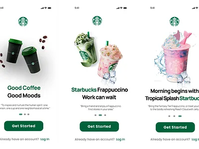 Starbucks App Redesign graphic design photoshop ui