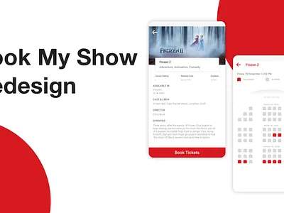 Book My Show App Redesign branding graphic design logo ui