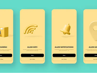 3D shape App project 3d graphic design ui
