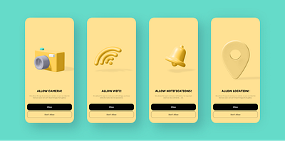 3D shape App project 3d graphic design ui
