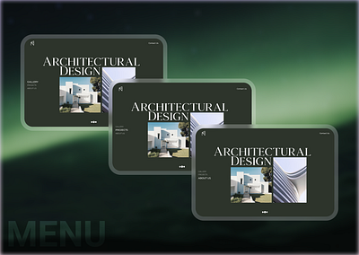 Architectural Studio Website archi architect architecture design interaction landing page minimal ui ux web design