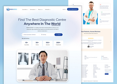 Medical website for doctors and online appointments doctor doctor website doctors homepage landing page medical website online doctor renovation ui web website website design website redesign