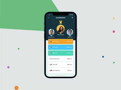 Leaderboard daily ui 019 daily ui 19 dailyui design figma game leaderboard illustration iphone leaderboard ui ui design uiux