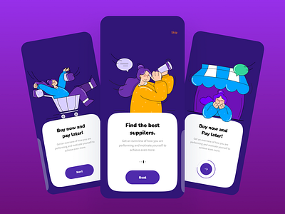 Shoopy - Onboarding app branding concept design ills illustration logo ui ux vector web