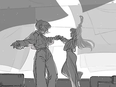 Roof comics illustration inktober