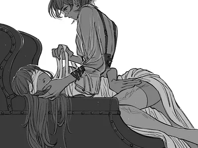 Patch comics illustration inktober