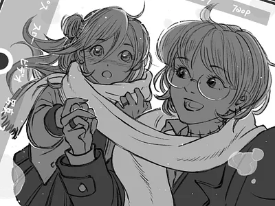 Connect comics illustration inktober