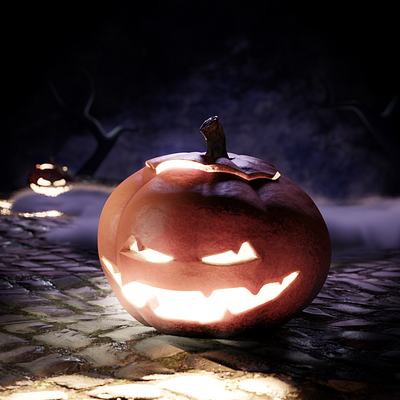 Halloween 3d blender design halloween illustration