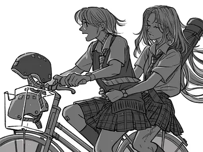 Helmet comics illustration inktober