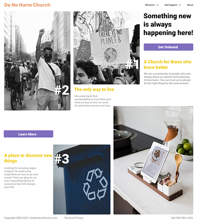 DoNoHarmChurch Landing Page 2d design figma graphic design landing page landingpage layouts newbie product product design ui website webui