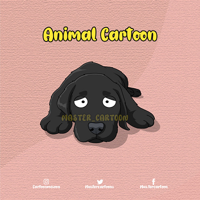 LOVELY BLACKY cartoonworld illustration pet