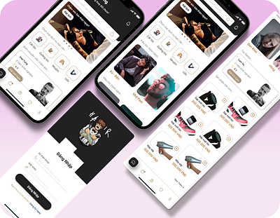 Barber Ideal app barber branding design ui ux