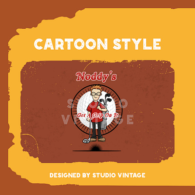 NODDY'S GET A GRIP illustration logo vector