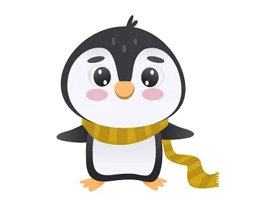 Cute penguin character adobe illustrator animal character animation branding character character design children character children illustrations christmas design cute animal design graphic design icon icon set illustration logo motion graphics typography vector winter set