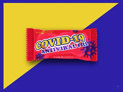 COVID-19 Candy antiviral pill candy covid 19 covid19 pill graphic design illustration pill taiwan treatmeant