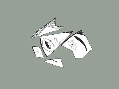 Broken Mirror Illustration art branding graphic design illustration motion design vector