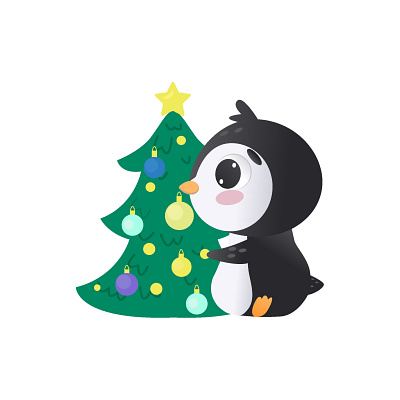 Penguin character adobe illustrator animal set branding character design character illustration children book christmas set color design graphic design icon set illustration kids book logo motion graphics print set typography vector winter set