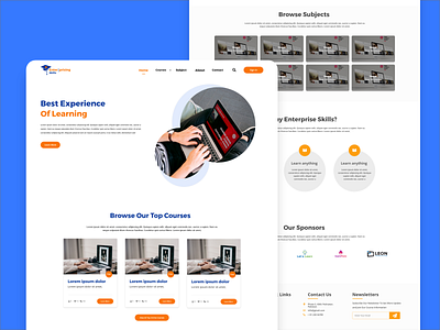 Enterprise Skill Layout Design design enter prise illustration landing page ui web website design