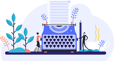 OurWriters MG Illustration flat illustration vector