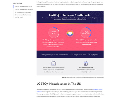 LGBTQ+ Homeless Youth Facts MG Illustration
