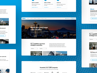 Redesign of Qubix’s website optimized for lead generation design graphic design seo optimization website