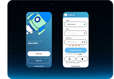 Daily UI #1 - SIGN UP app dailyui design graphic design icon mobile ui ux