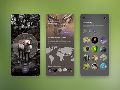 AI Animal Scanner 3d animal app branding design design team eco ecofriendly ecology graphic design green illustration logo motion graphics movadex nature planet saveplanet ui vector