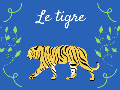 Le tigre 2d adobe illustrator illustration savewild tiger tigre vector