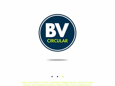 BV CIRCULAR LOGO DESIGN design icon logo
