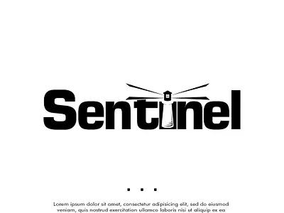 Old Sentinel Logo Design Concept design icon logo typography