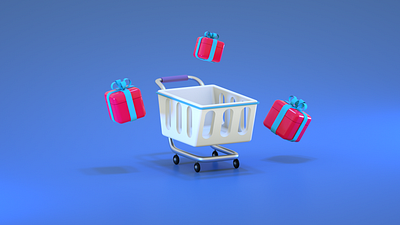 Gift shope 3d graphic design