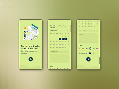 Schedule figma ui ux